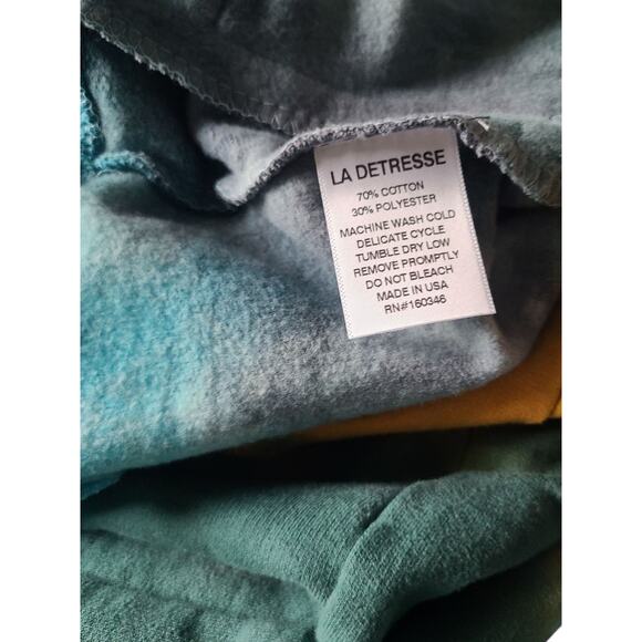 La Detresse Limeade Tie-dye Sweatpants Size Large NWT - Picture 9 of 9